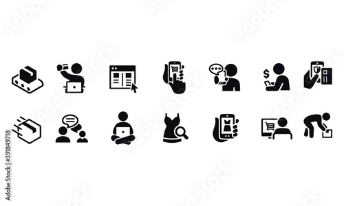 Online Shopping Icons  vector design 