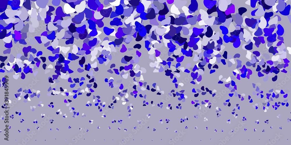 Naklejka Light purple vector backdrop with chaotic shapes.