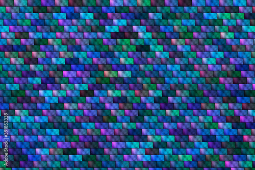 Color brick wall with space and stars
