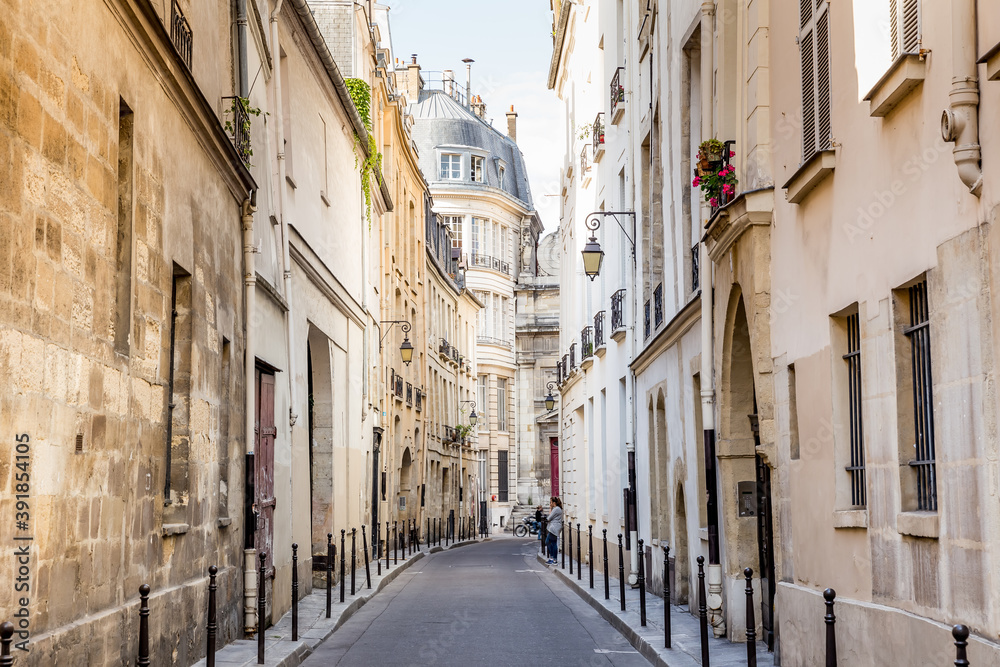 Historic street in Paris