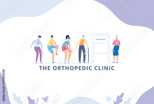 Patients with joint pain and knee osteoarthritis in orthopedic clinic.