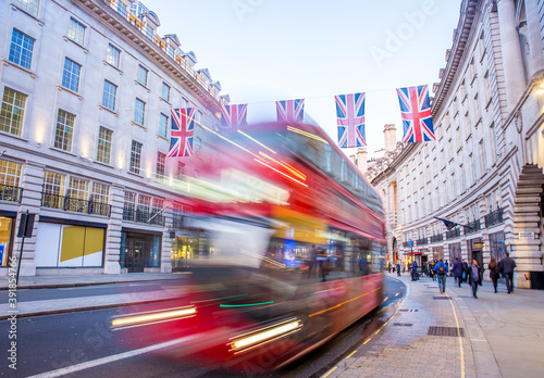 Photography Regent Street in London