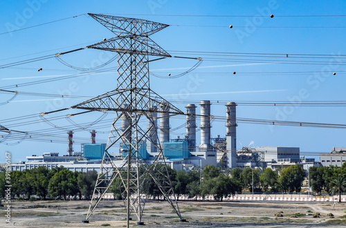 Power line power energy station