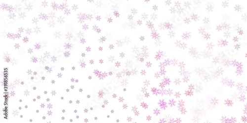 Light purple, pink vector abstract artwork with leaves.