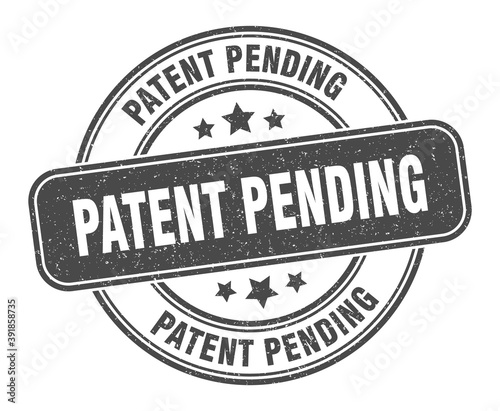 patent pending stamp. patent pending label. round grunge sign