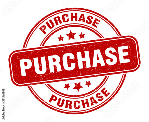 purchase stamp. purchase label. round grunge sign