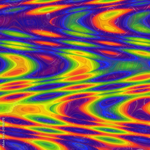 Violet yellow red fluid abstract colorful background with lines