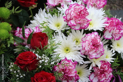 Colorful beautiful floral arrangements