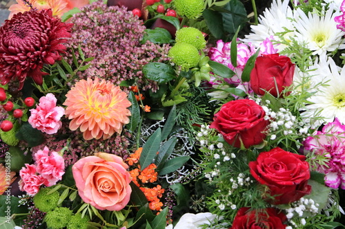 Colorful beautiful floral arrangements