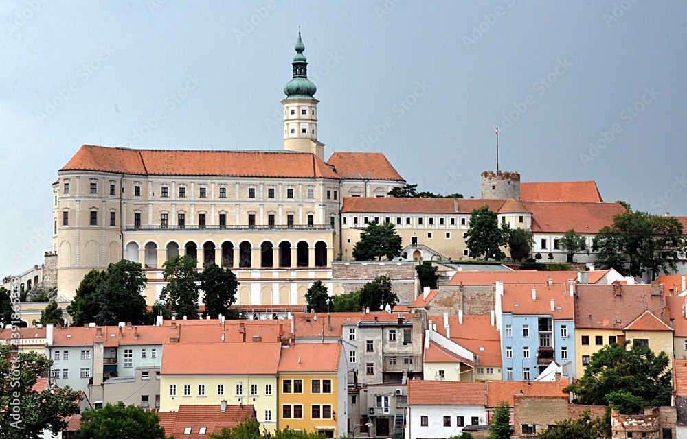 city and castle Mikulov, Czech republic, Europe