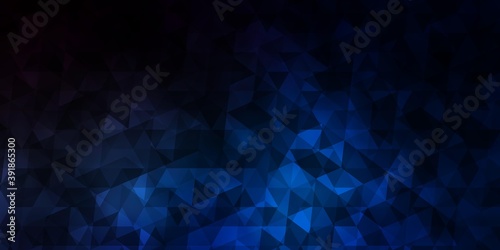 Dark Blue, Yellow vector backdrop with lines, triangles.