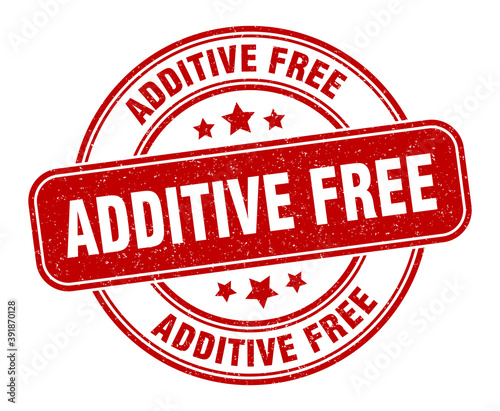 additive free stamp. additive free label. round grunge sign