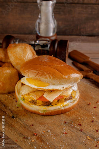 Burger With egg
