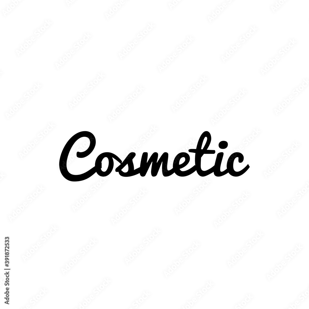 ''Cosmetic'' Lettering Illustration