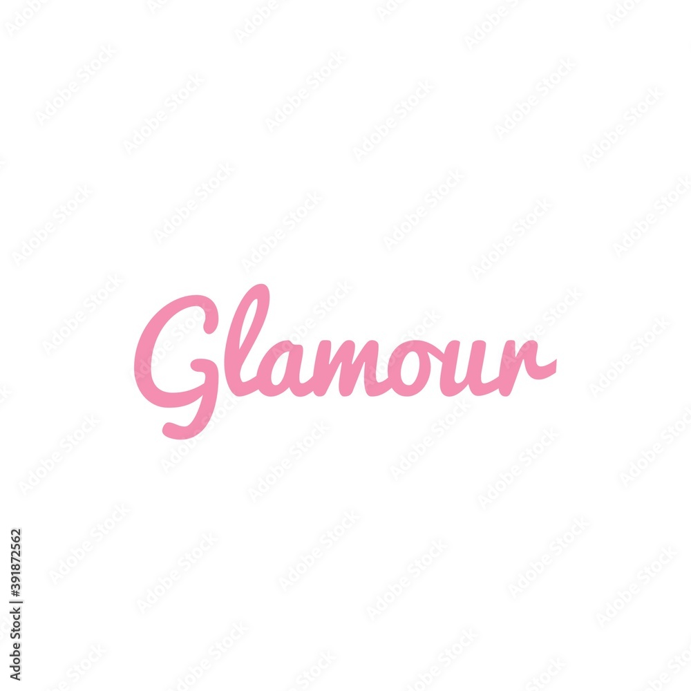 ''Glamour'' Lettering Illustration ''Glamour'' Lettering Illustration