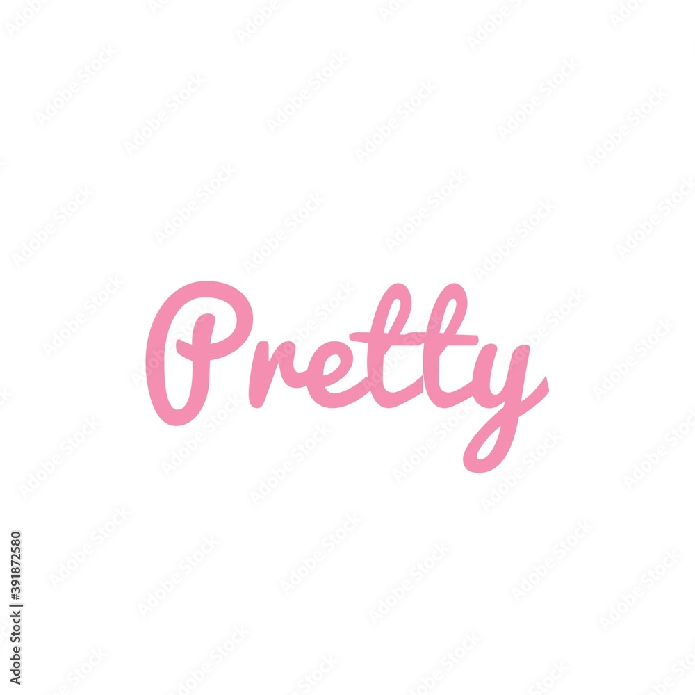 ''Pretty'' Lettering Illustration