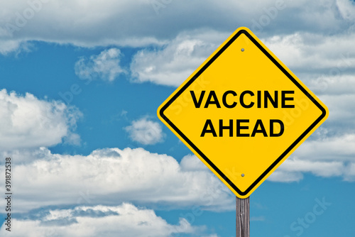 Vaccine Ahead Warning Sign