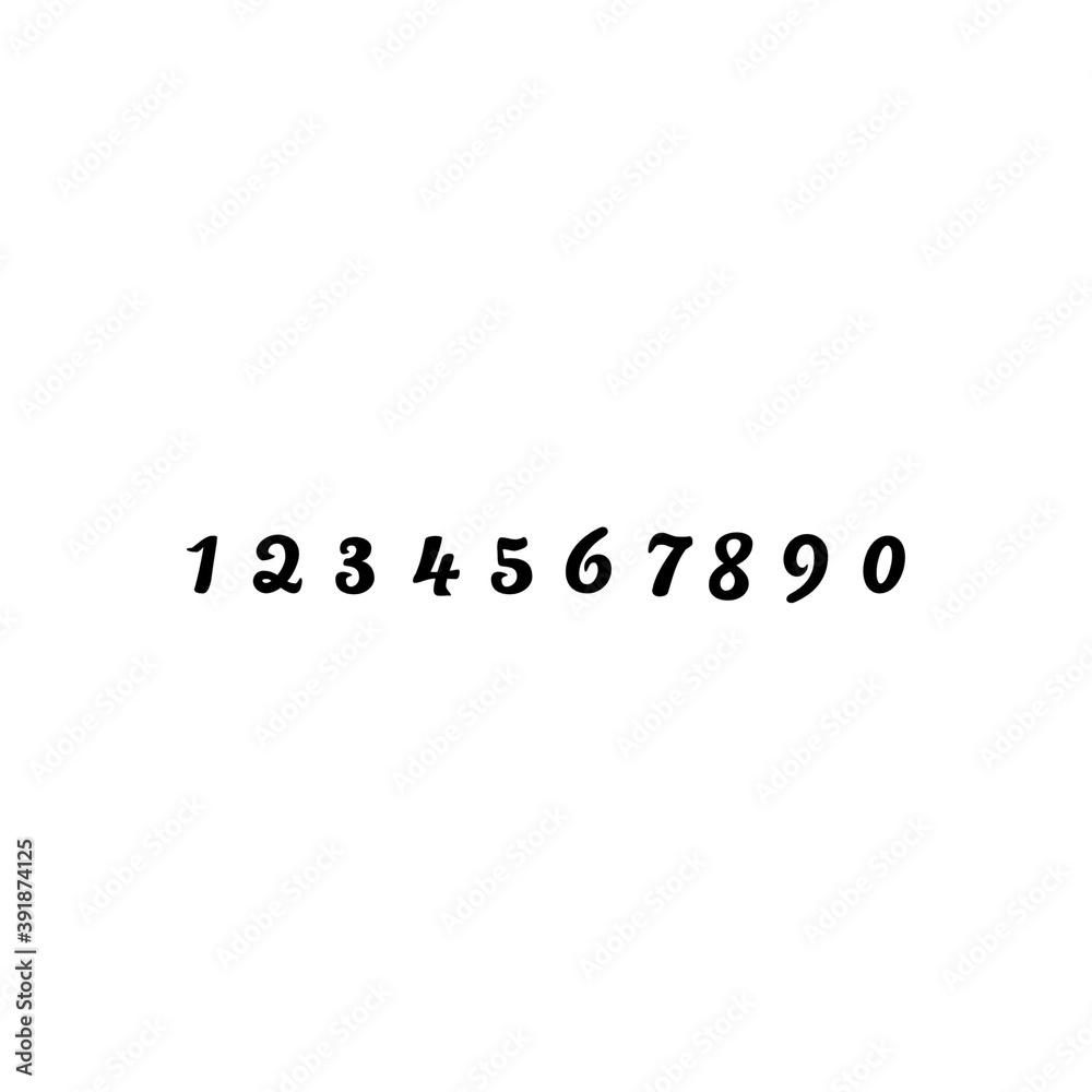 Numbers Design for Design Develpment/To develop graphic design of web/app/Poster/Flyer