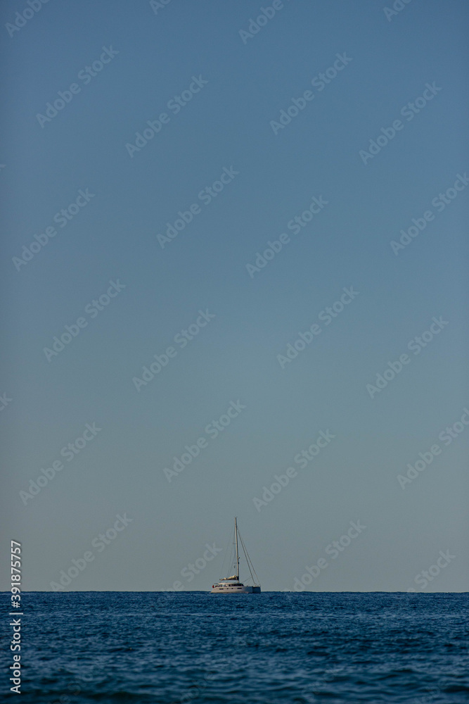 Fototapeta premium Sailboat in the sea