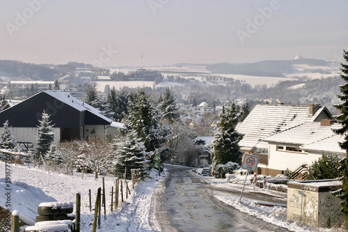 village in the snow