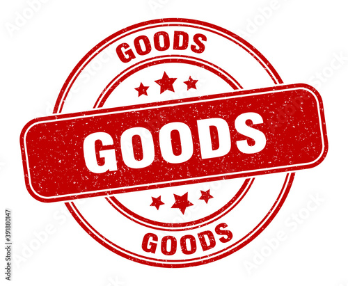 goods stamp. goods label. round grunge sign