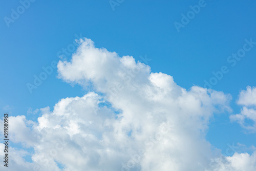 blue sky with a big cloud