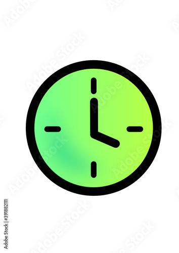 clock (icon) on white background