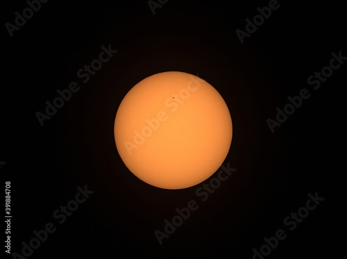 Close view of the sun with earth sized sunspot 2781 from November 10, 2020, as seen from Cordoba, Argentina.