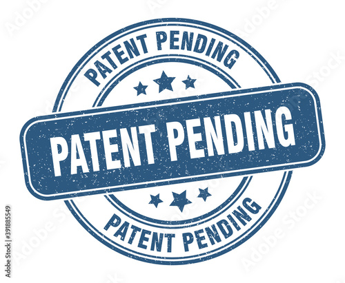 patent pending stamp. patent pending label. round grunge sign