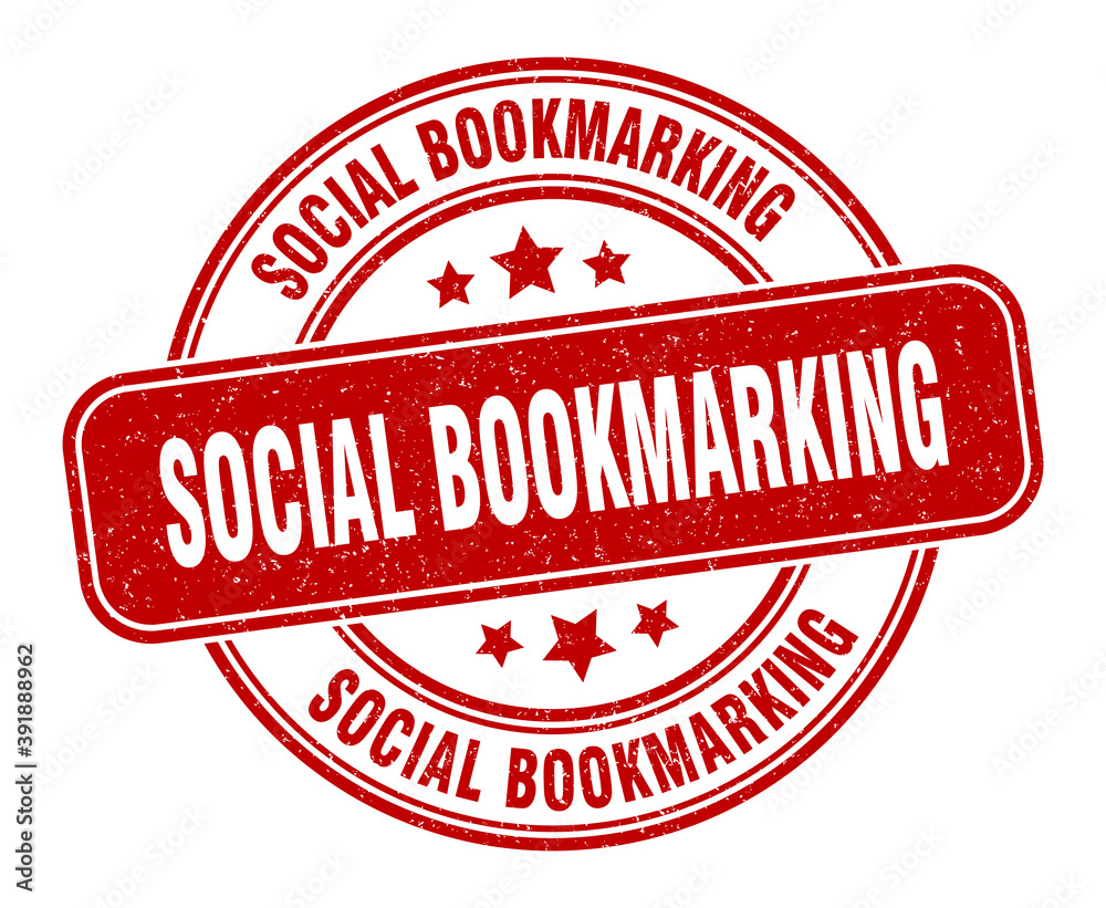 social bookmarking stamp. social bookmarking label. round grunge sign social bookmarking stamp. social bookmarking label. round grunge sign