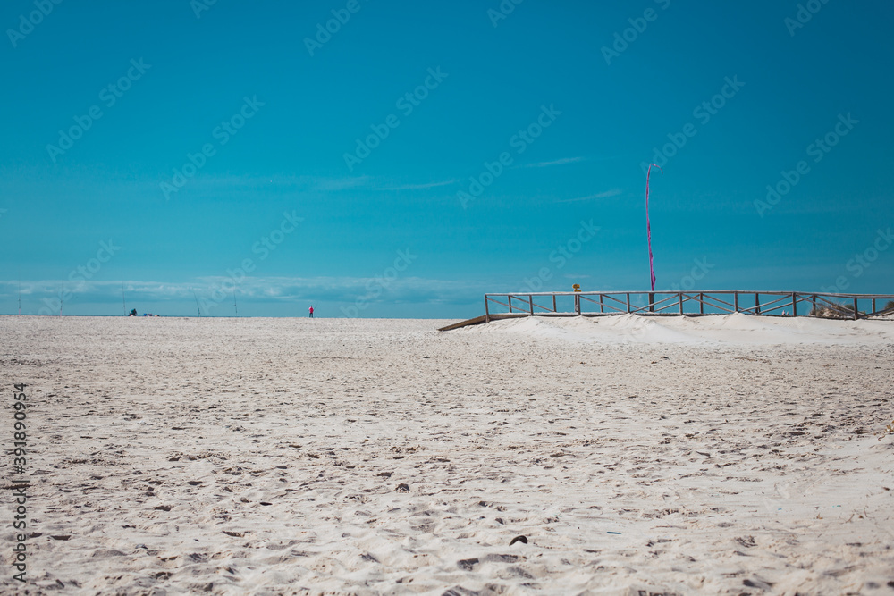 Obraz premium Punta Paloma beach. Coast line Tarifa. Cadiz, Spain.