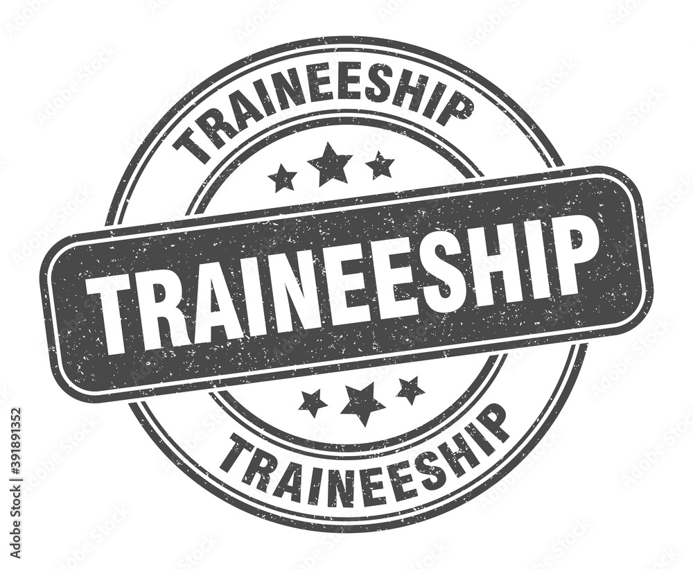 traineeship stamp. traineeship label. round grunge sign traineeship stamp. traineeship label. round grunge sign