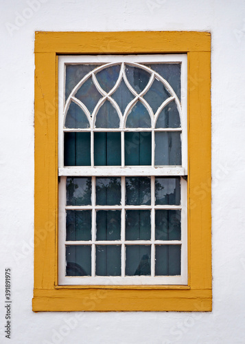 Colonial window in Tiradentes  Minas Gerais  Brazil