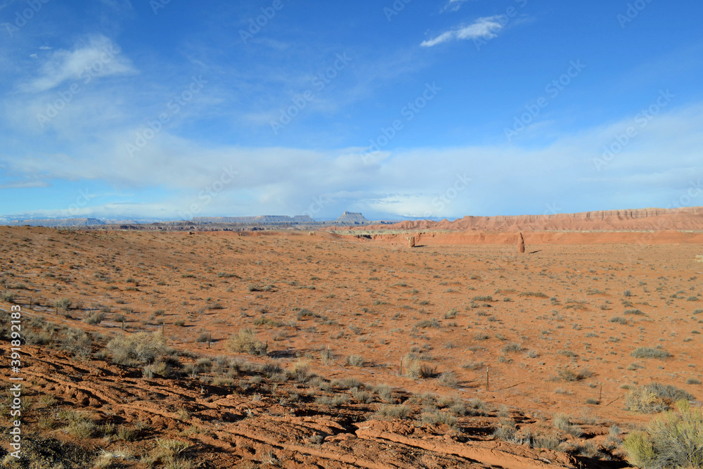 Typical American desert in Moab, Utah
