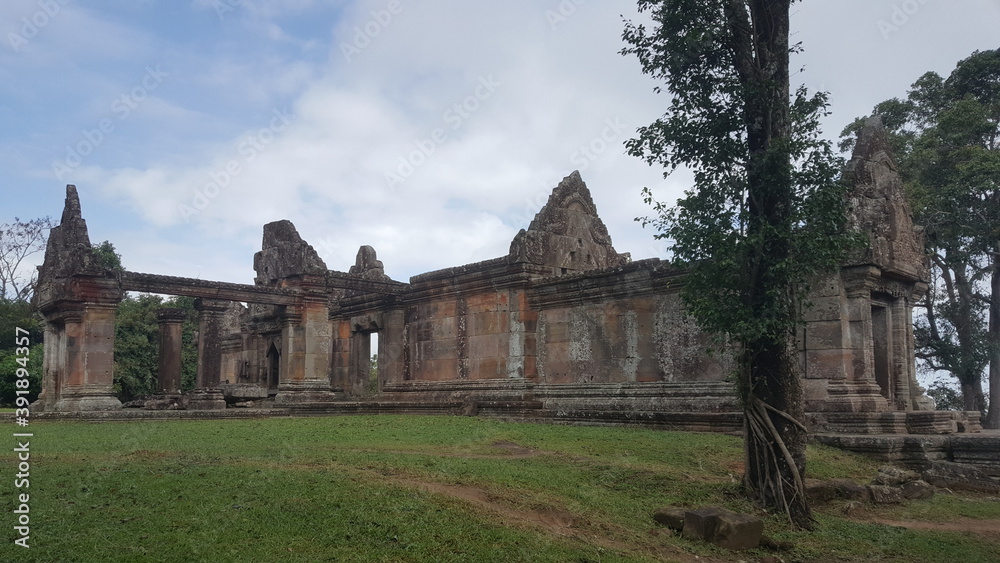 Cambodia.  Preah Vihear temple.  The temple is located on the border with Thailand.  And for this temple in 2008 - 2011 there was a military conflict with Thailand.  Preah Vihear province. 