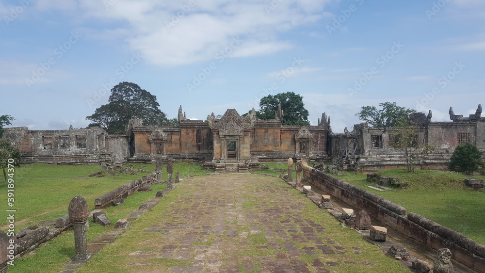 Cambodia.  Preah Vihear temple.  The temple is located on the border with Thailand.  And for this temple in 2008 - 2011 there was a military conflict with Thailand.  Preah Vihear province.