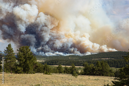 Wildfire Raging Out Of Control In Colorado Forest 