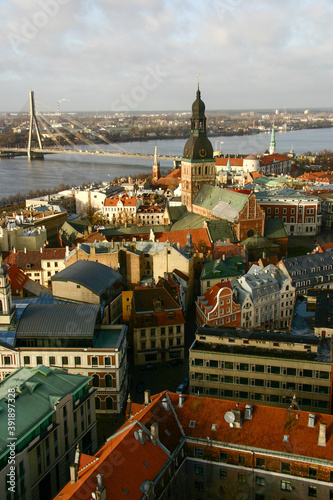 Old Town and Daugava river in Riga, Latvia