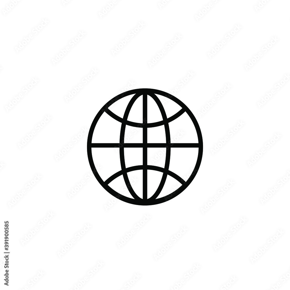 Global, Worldwide internet Web Icon isolated on white background EPS Vector Global, Worldwide internet Web Icon isolated on white background EPS Vector