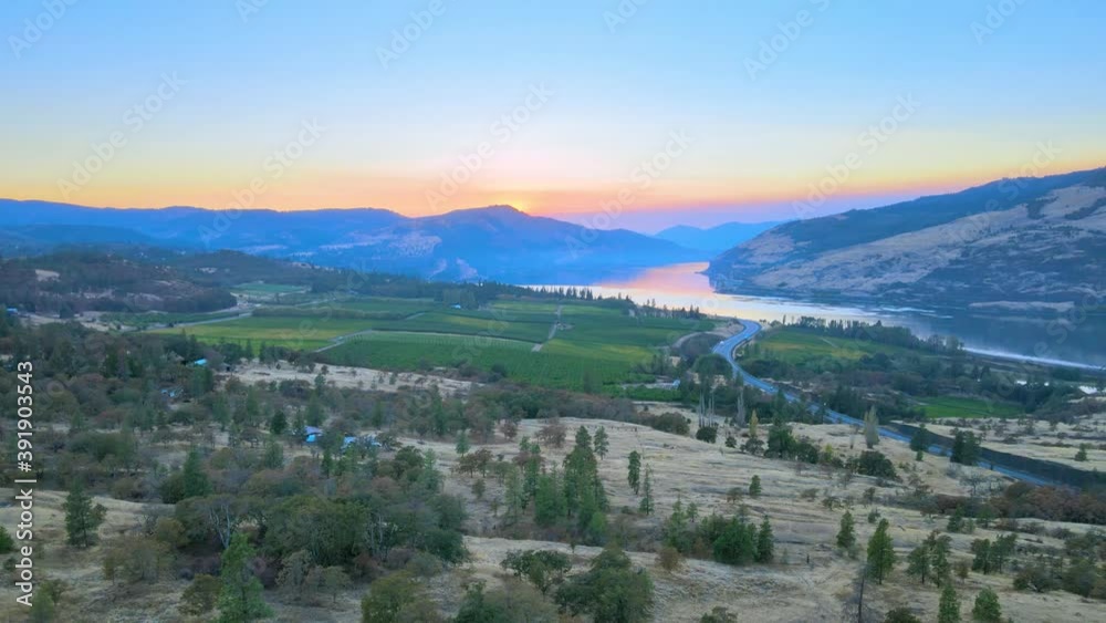 Picturesque of mother nature showing magical valley around river, and mountains. Aerial. Picturesque of mother nature showing magical valley around river, and mountains. Aerial.
