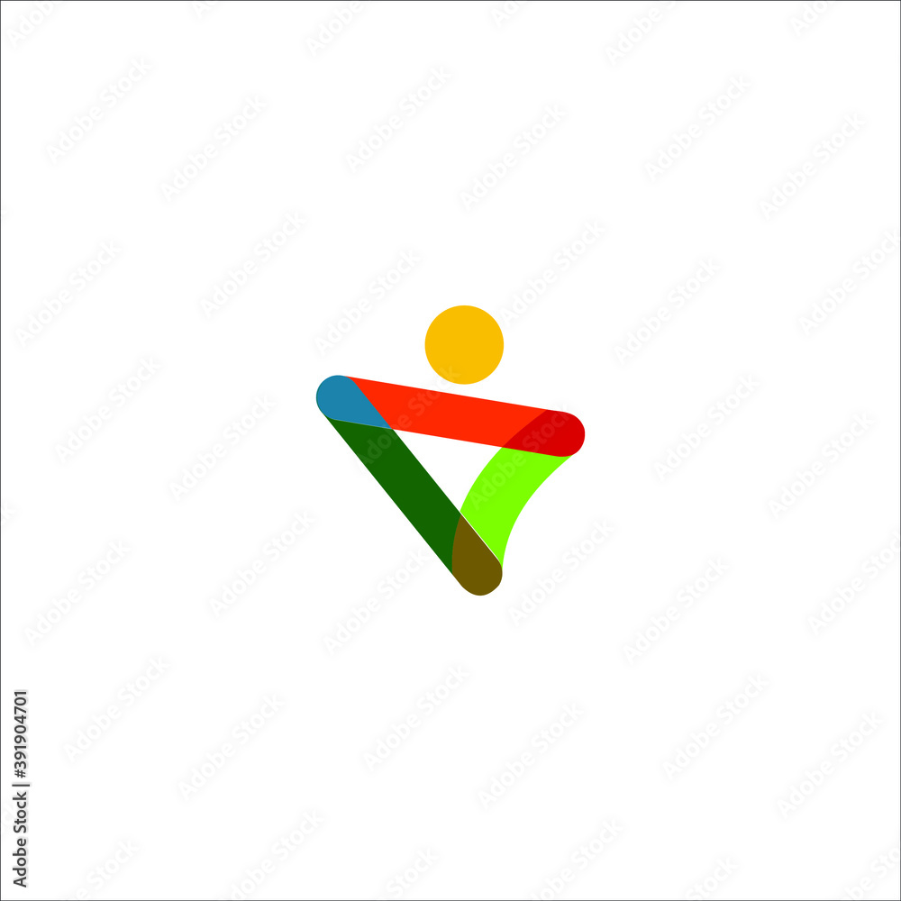 logo team icon templet vector Stock Vector | Adobe Stock