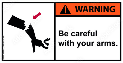 Be careful of your arm from the impact.,Warning
