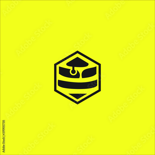 logo hive icon templet vector