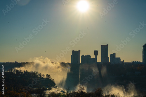 sunset in niagara