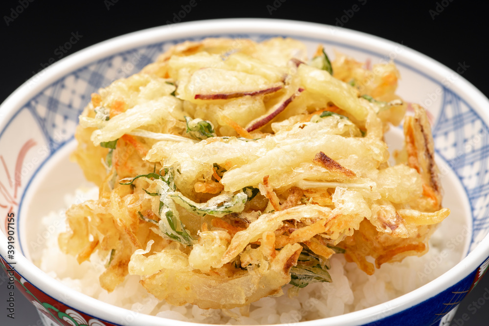 かき揚げ丼、かき揚げ天丼