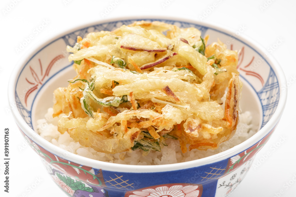 かき揚げ丼、かき揚げ天丼 かき揚げ丼、かき揚げ天丼