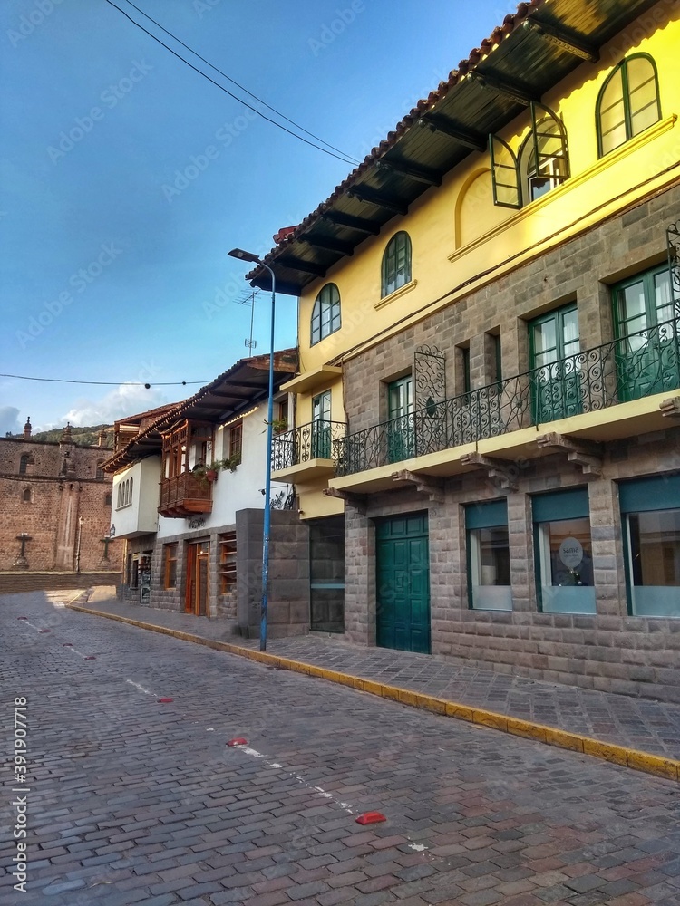 Cusco, Peru, South America - Cusco, a city in the Peruvian Andes, was once capital of the Inca Empire, and is now known for its archaeological remains and Spanish colonial architecture.