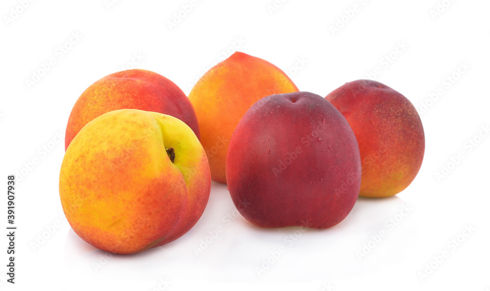 Fresh of Peach isolated on white background Fresh of Peach isolated on white background