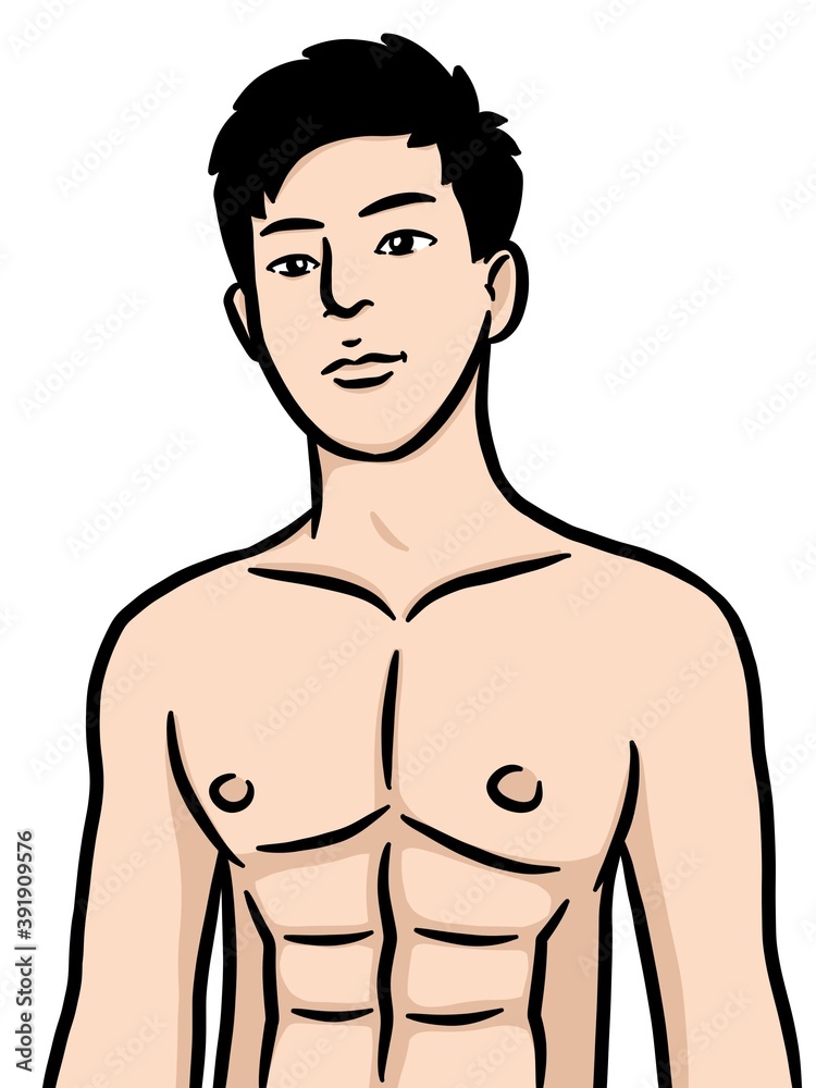 cartoon cute man on white background cartoon cute man on white background
