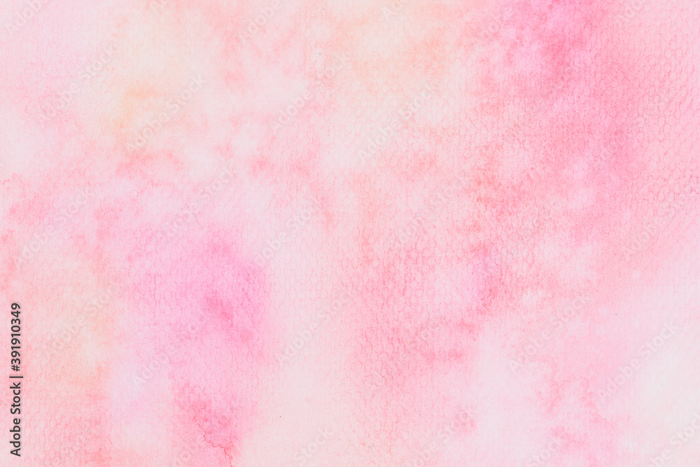 Abstract pink watercolor textured background